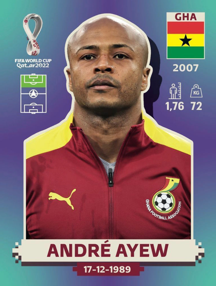 Panini World Cup 2022 Stickers - GHA 017 - André Ayew