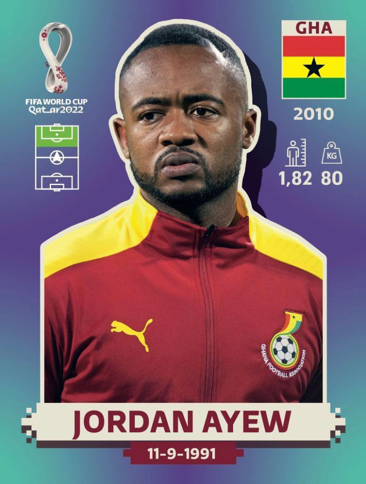 Panini World Cup 2022 Stickers - GHA 018 - Jordan Ayew