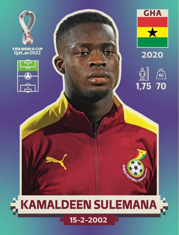 Panini World Cup 2022 Stickers - GHA 020 - Kamaldeen Sulemana