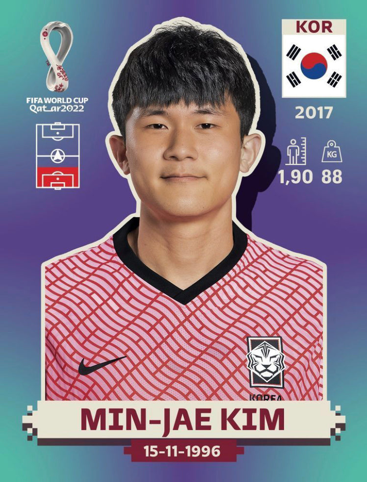 Panini World Cup 2022 Stickers - KOR 007 - Min-Jae Kim