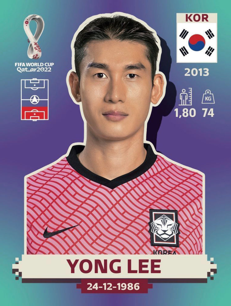 Panini World Cup 2022 Stickers - KOR 010 - Yong Lee