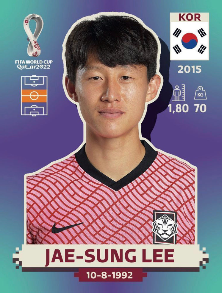 Panini World Cup 2022 Stickers - KOR 013 - Jae-Sung Lee