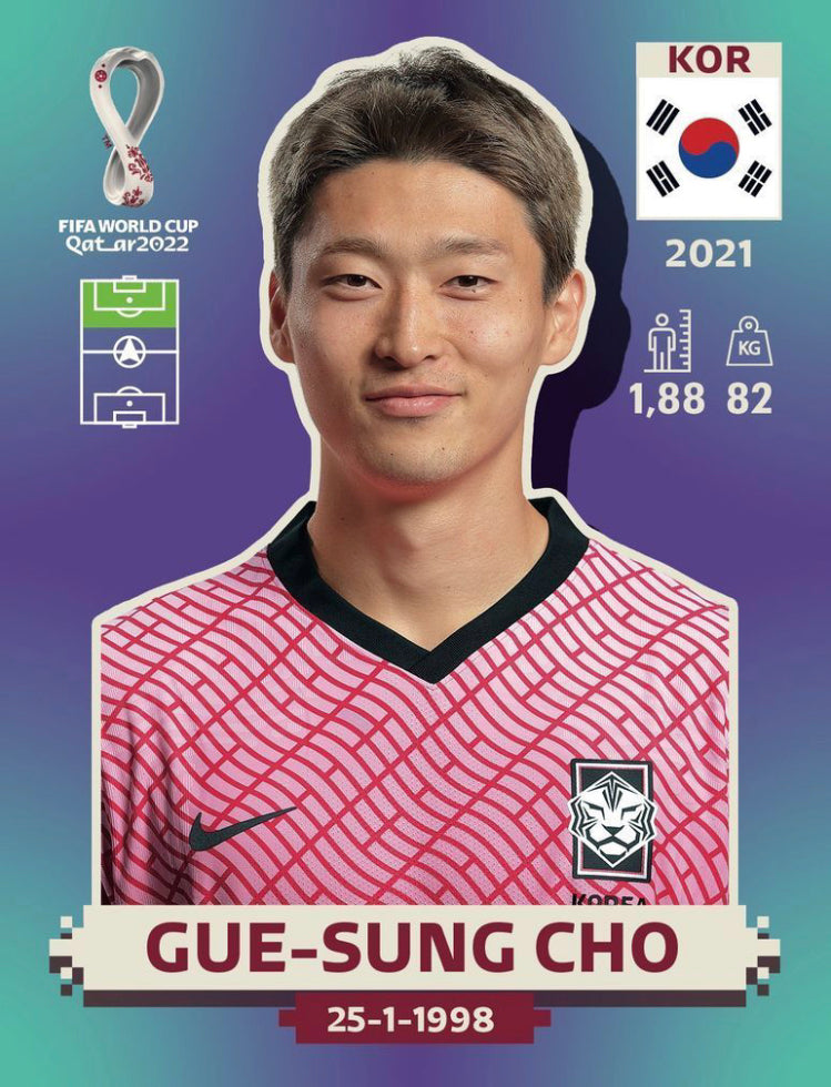 Panini World Cup 2022 Stickers - KOR 015 - Gue-Sung Cho
