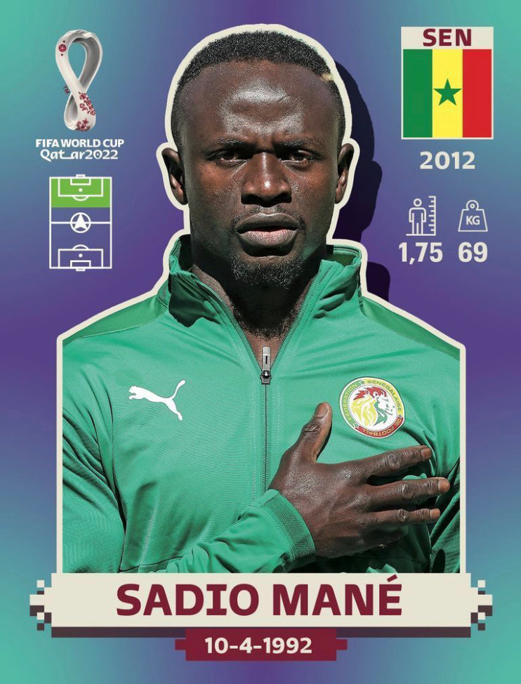 Panini World Cup 2022 Stickers - SEN 019 - Sadio Mané