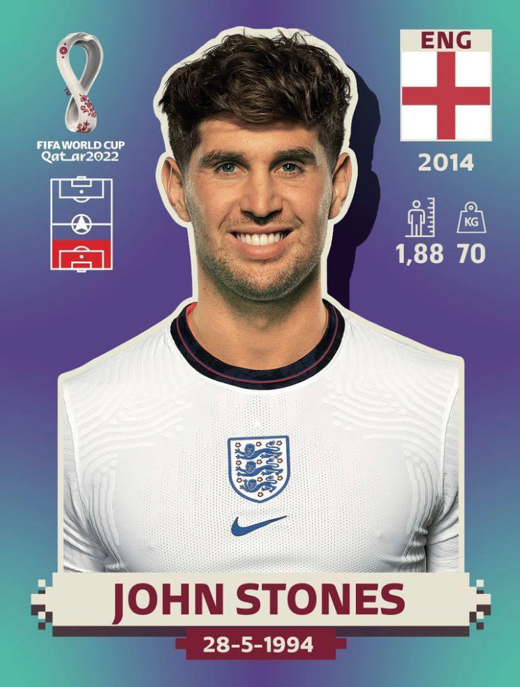 Panini World Cup 2022 Stickers - ENG 009 - John Stones