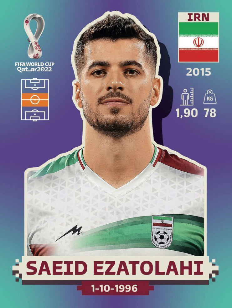 Panini World Cup 2022 Stickers - IRN 013 - Saeid Ezatolahi