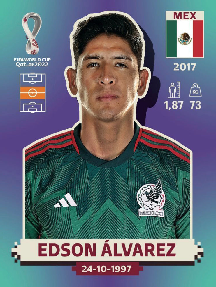 Panini World Cup 2022 Stickers - MEX 011 - Edson Álvarez – Complete My ...