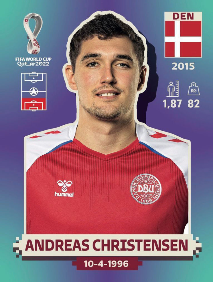 Panini World Cup 2022 Stickers - DEN 005 - Andreas Christensen