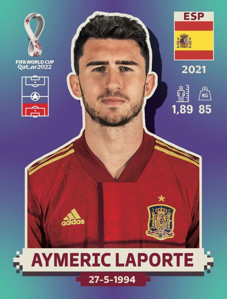 Panini World Cup 2022 Stickers - ESP 008 - Aymeric Laporte