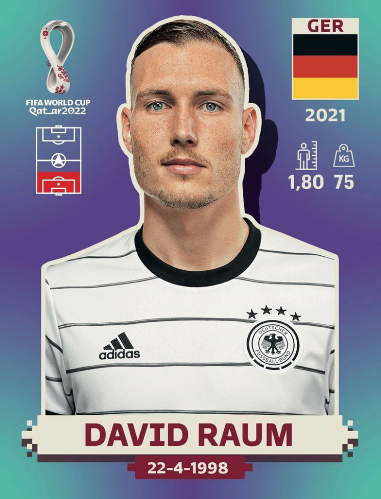 Panini World Cup 2022 Stickers - GER 008 - David Raum