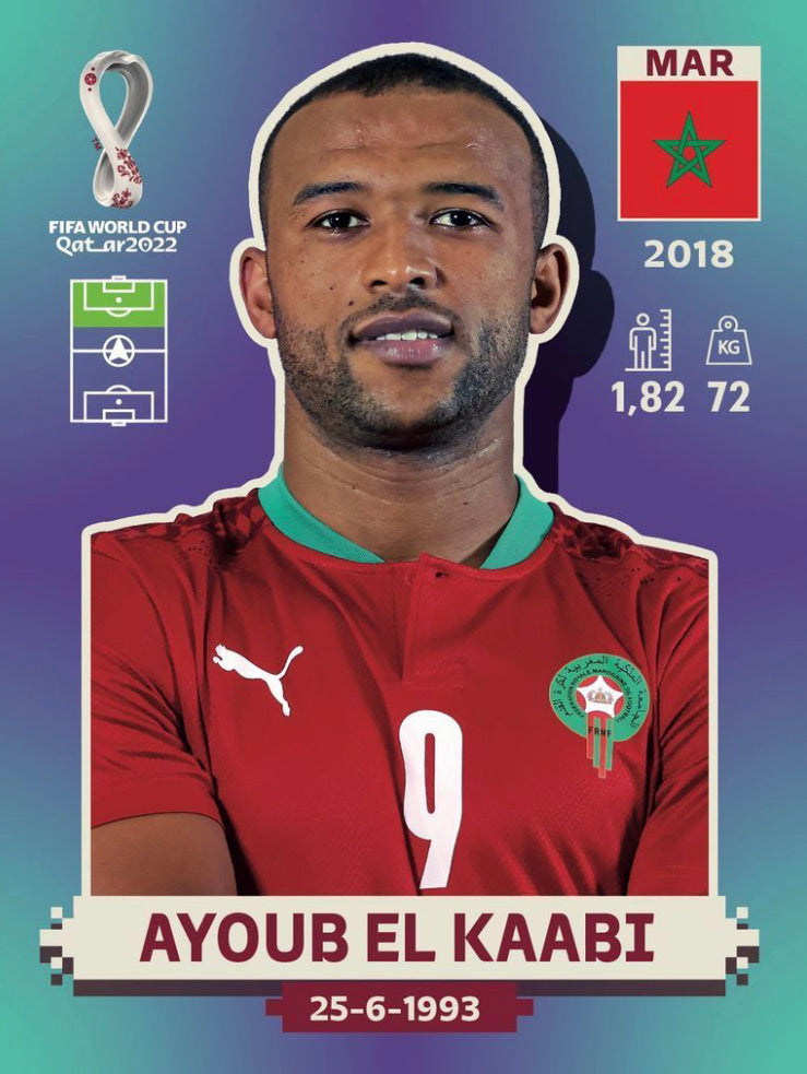 Panini World Cup 2022 Stickers - MAR 016 - Ayoub El Kaabi