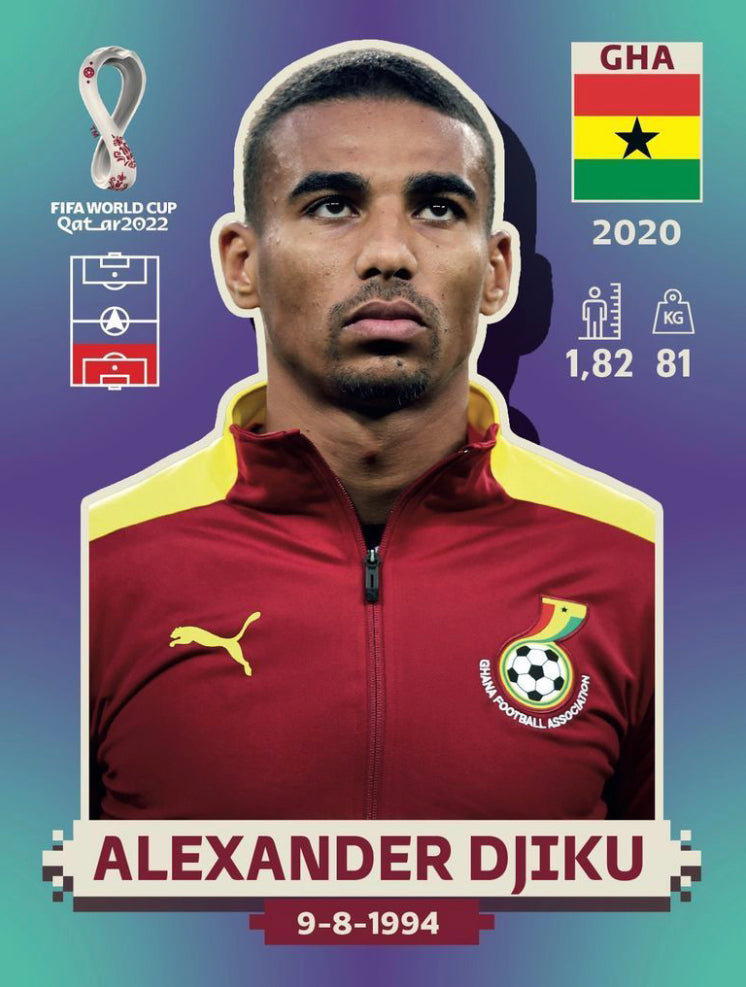 Panini World Cup 2022 Stickers - GHA 007 - Alexander Djiku