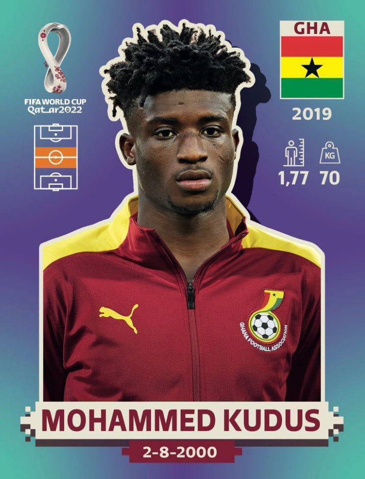Panini World Cup 2022 Stickers - GHA 012 - Mohammed Kudus