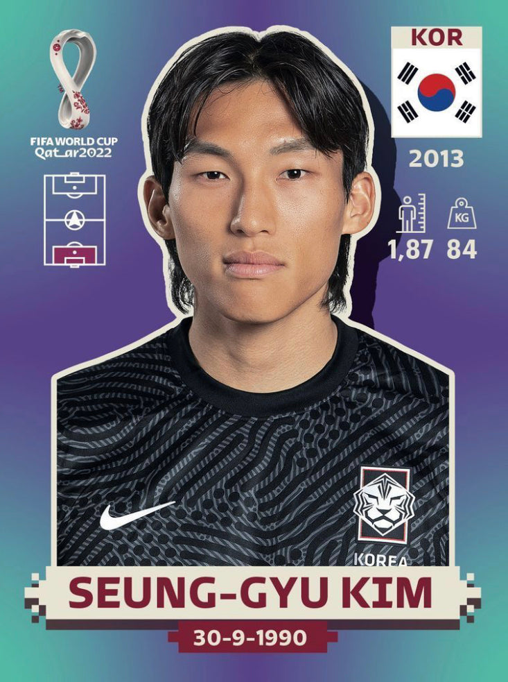 Panini World Cup 2022 Stickers - KOR 003 - Seung-Gyu Kim