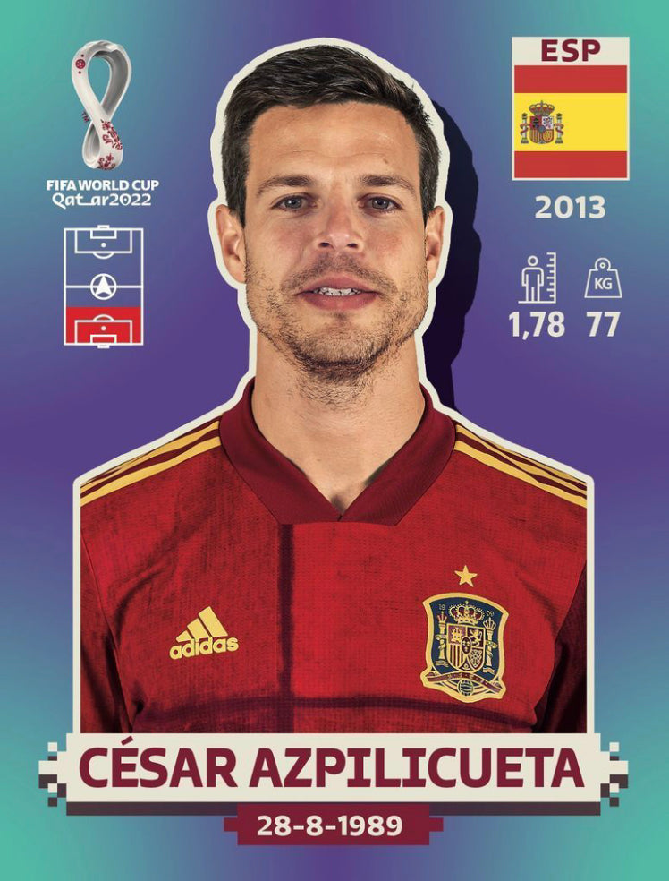 Panini World Cup 2022 Stickers - ESP 005 - César Azpilicueta