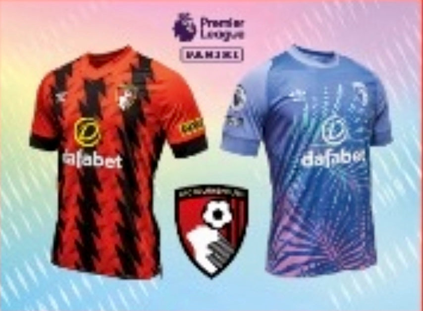 Premier League 2023 - 003 - Bournmouth Home/Away Shirts