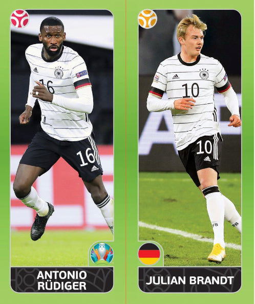 Euro 2020 - 599 - Antonio Rudiger & Julian Brandt – Complete My Sticker ...