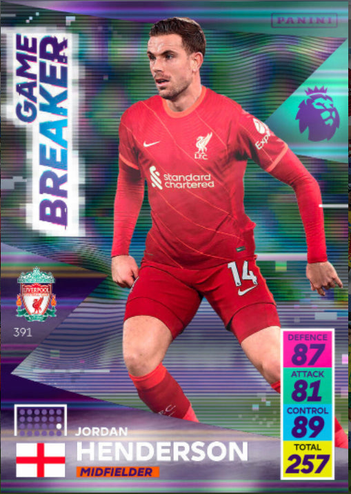 Panini Adrenalyn XL 2021/22 - 391 - Jordan Henderson - Game Breaker
