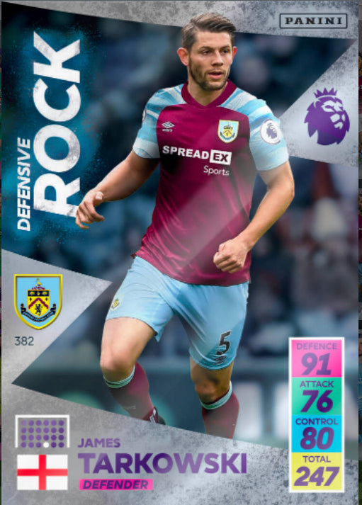 Panini Adrenalyn XL 2021/22 - 382 - James Tarkowski - Defensive Rock