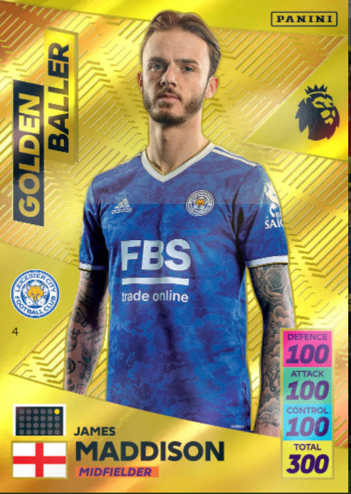 Panini Adrenalyn XL 2021/22 - 004 - James Maddison - Golden Baller