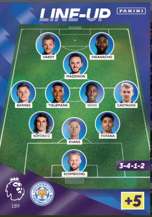 Panini Adrenalyn XL 2021/22 - 189 - Leicester City Line-Up