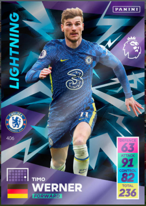 Panini Adrenalyn XL 2021/22 - 406 - Timo Werner - Lightning