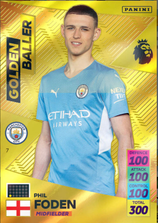 Panini Adrenalyn XL 2021/22 - 007 - Phil Foden - Golden Baller