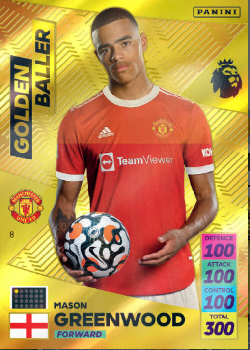 Panini Adrenalyn XL 2021/22 - 008 - Mason Greenwood - Golden Baller