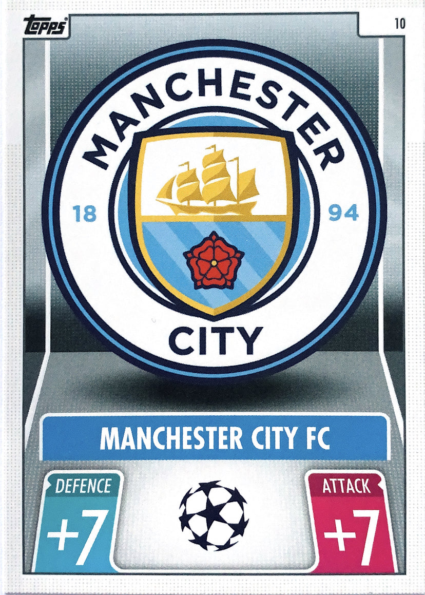 Topps Match Attax 2021/22 - 010 - Manchester City Club Badge