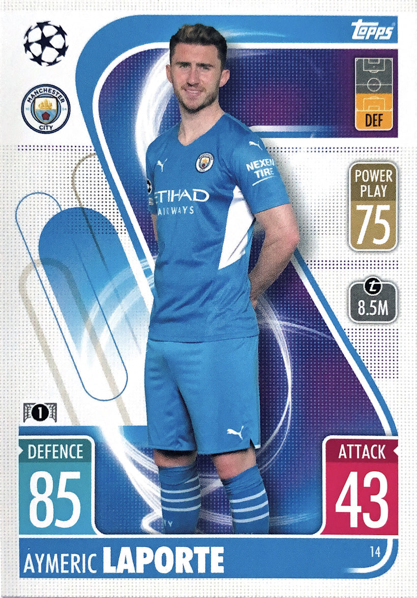 Topps Match Attax 2021/22 - 014 - Aymeric Laporte