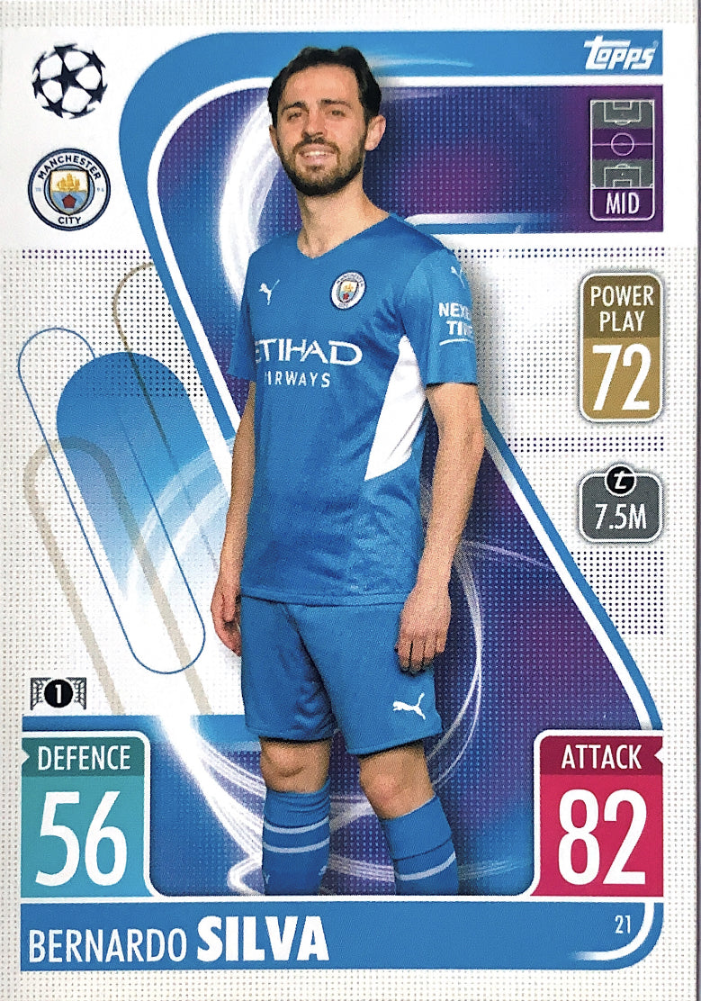 Topps Match Attax 2021/22 - 021 - Bernardo Silva