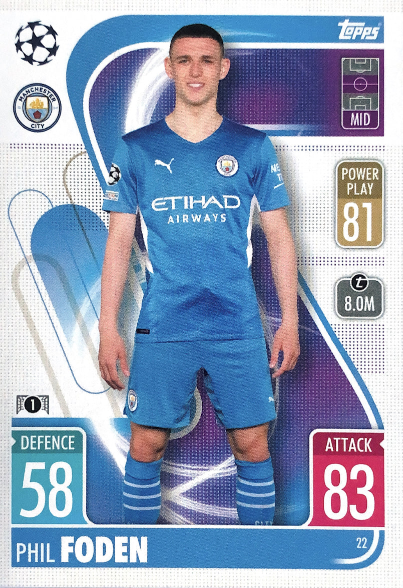 Topps Match Attax 2021/22 - 022 - Phil Foden