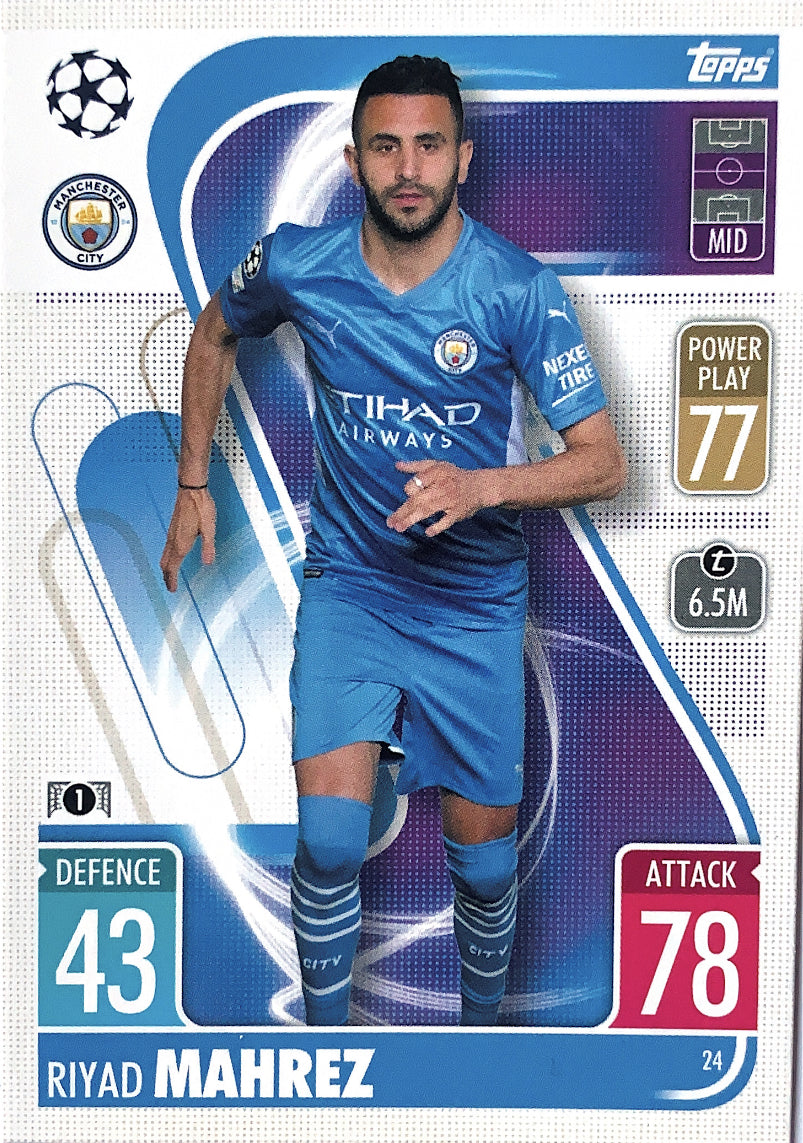 Topps Match Attax 2021/22 - 024 - Riyad Mahrez