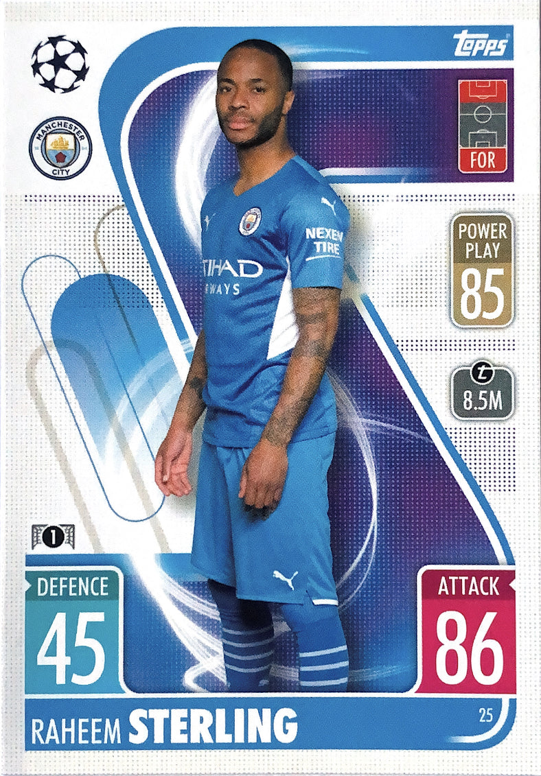 Topps Match Attax 2021/22 - 025 - Raheem Sterling