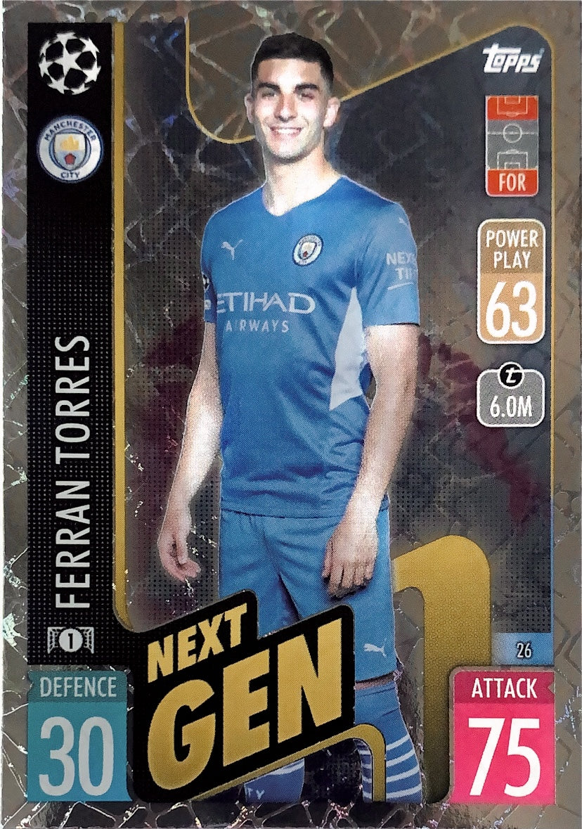 Topps Match Attax 2021/22 - 026 - Ferran Torres - Next Gen