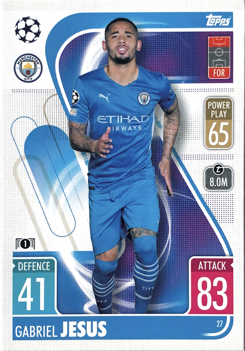 Topps Match Attax 2021/22 - 027 - Gabriel Jesus