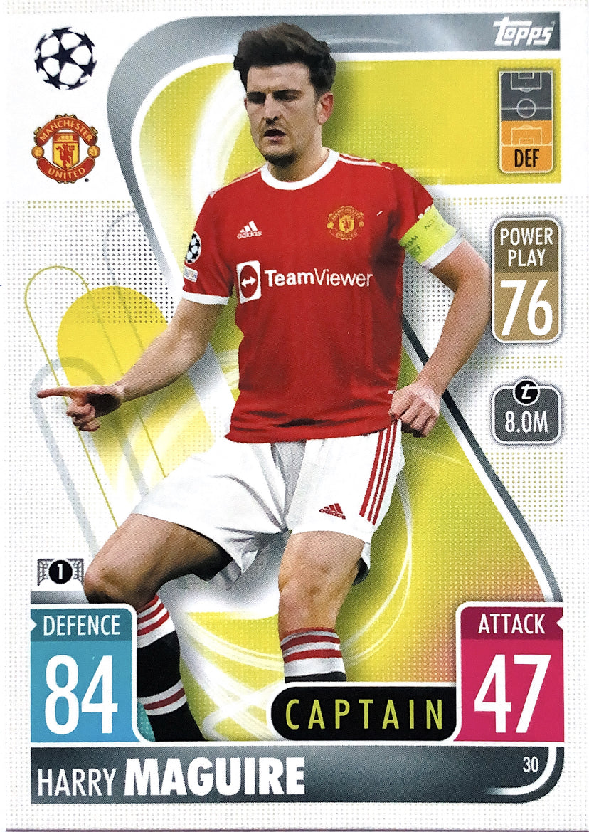 Topps Match Attax 2021/22 - 030 - Harry Maguire