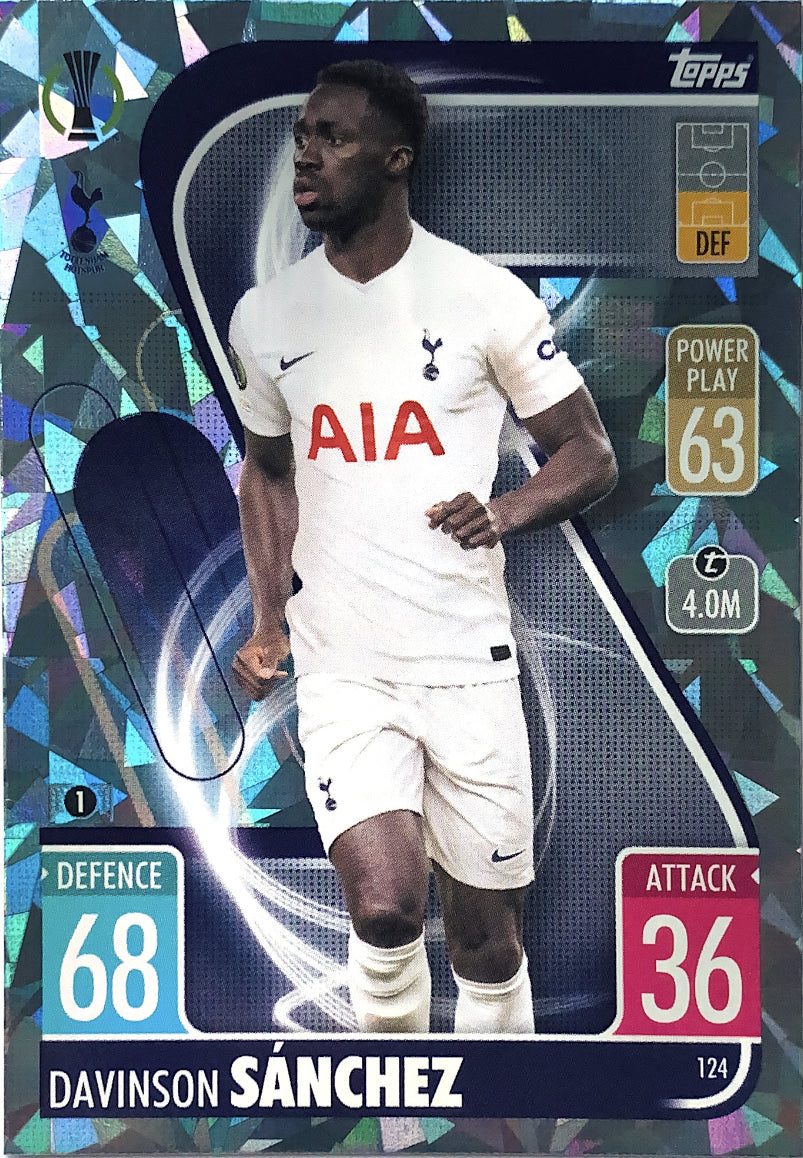 Topps Match Attax 2021/22 - 124 - Davinson Sànchez - Crystal Parallel