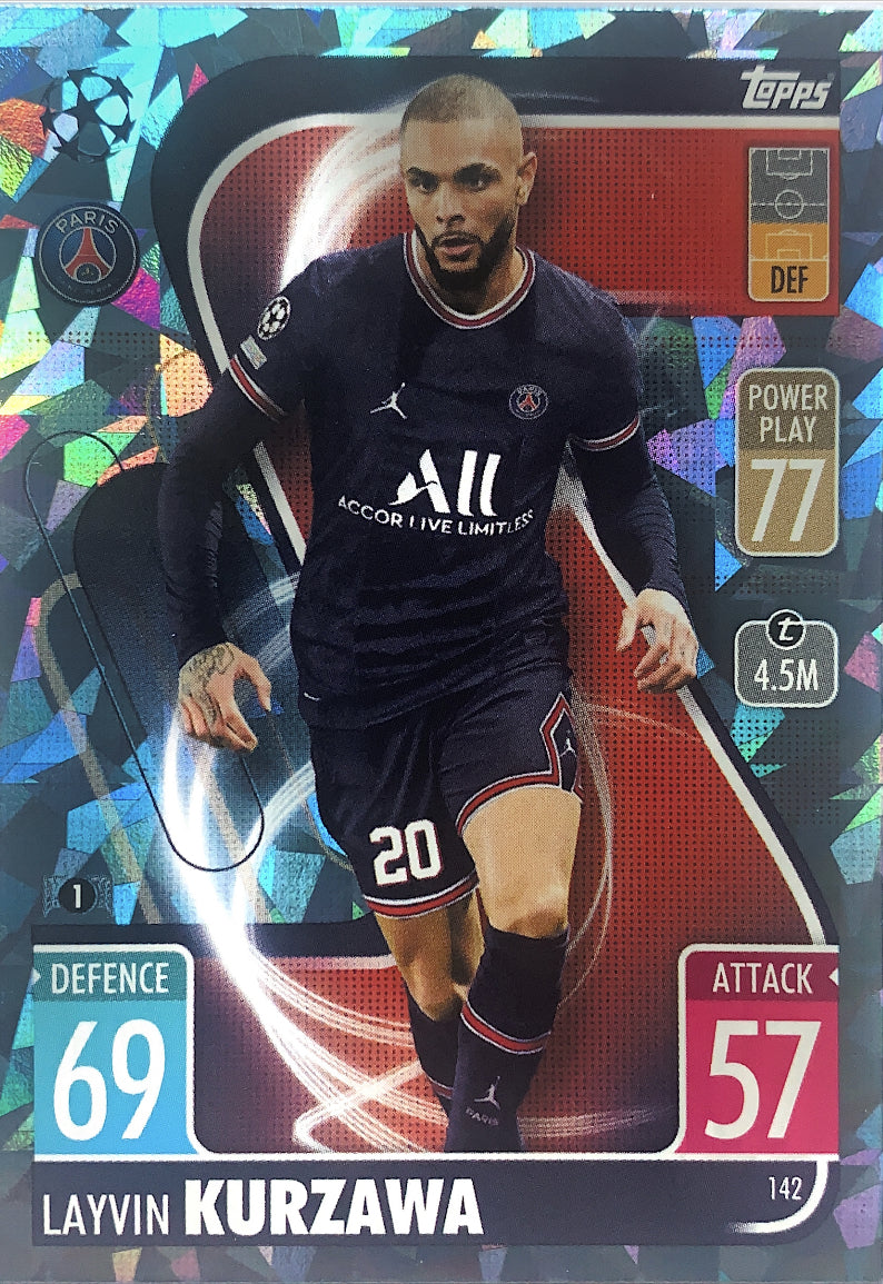 Topps Match Attax 2021/22 - 142 - Layvin Kurzawa - Crystal Parallel