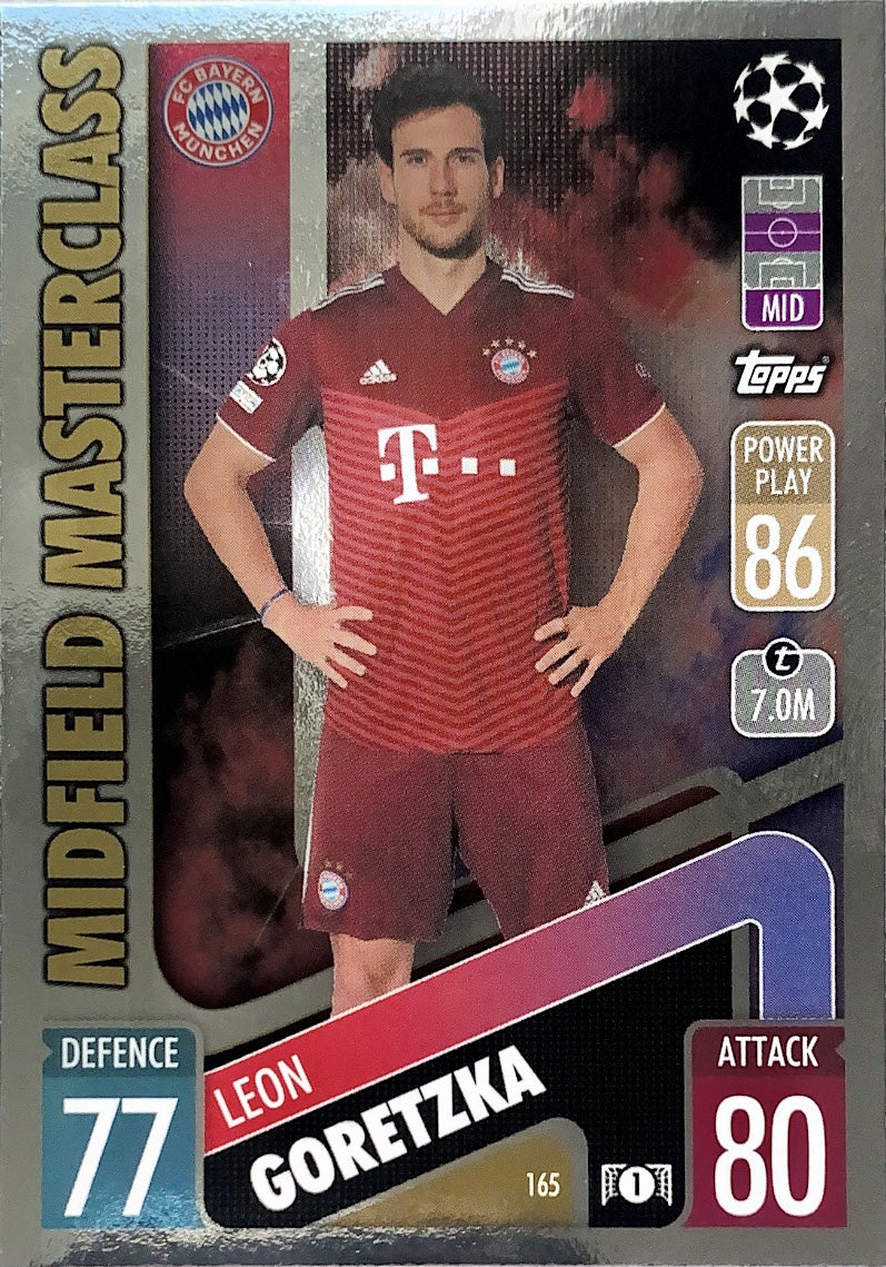Topps Match Attax 2021/22 - 165 - Leon Goretzka - Midfield Masterclass