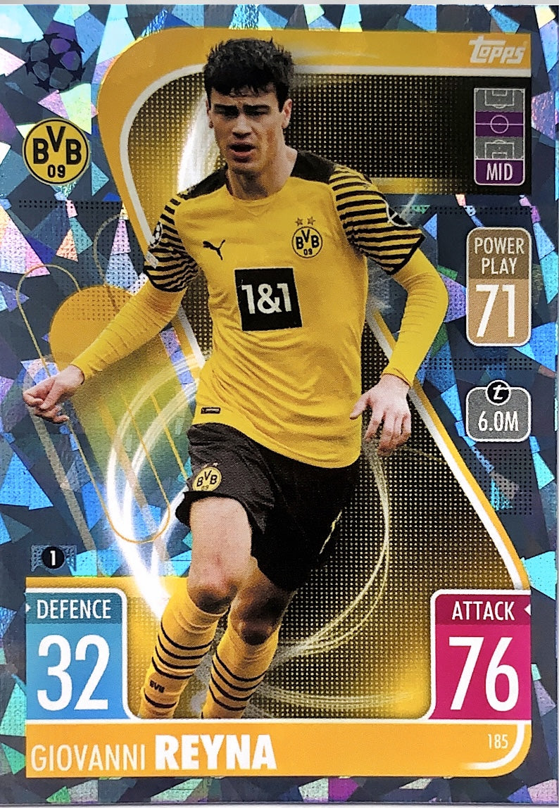 Topps Match Attax 2021/22 - 185 - Giovanni Reyna - Crystal Parallel