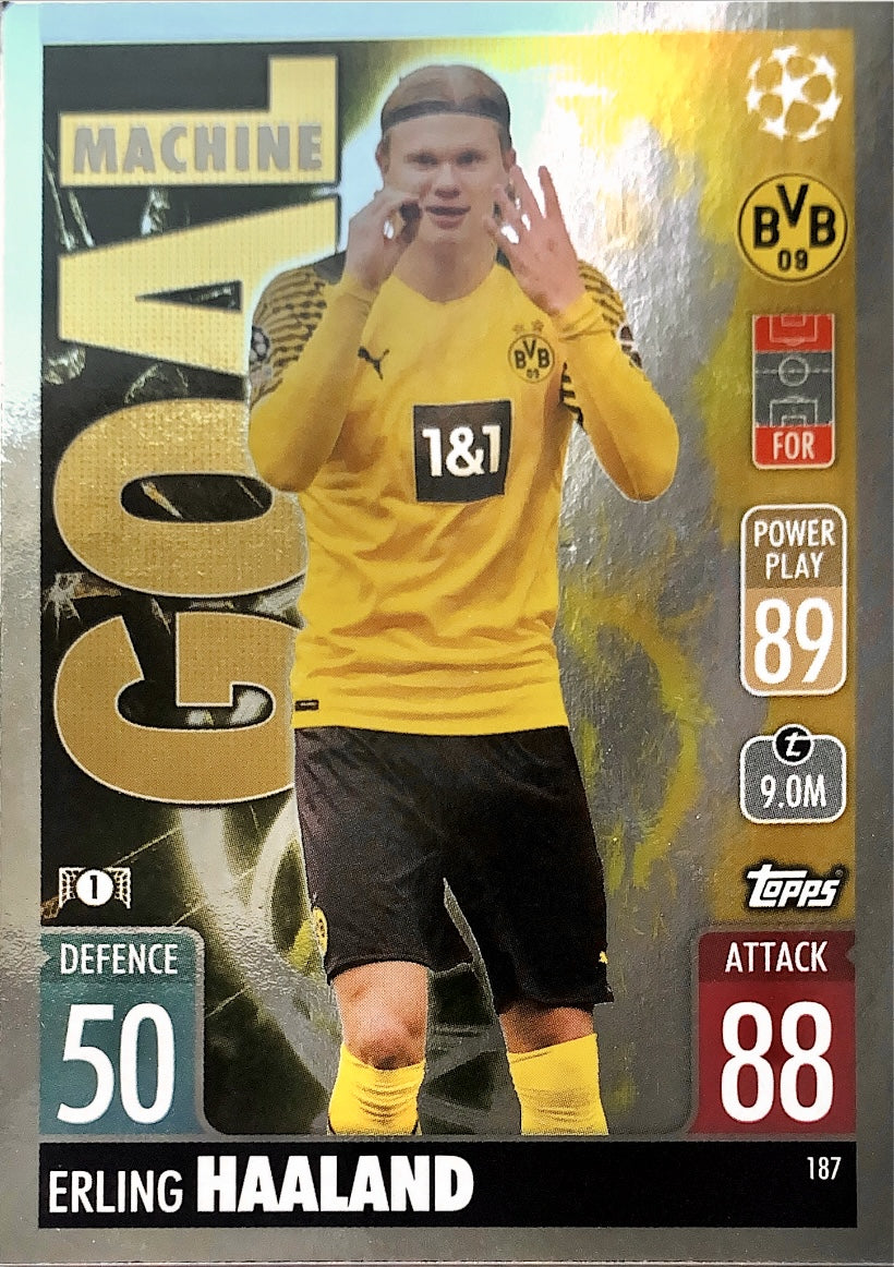 Topps Match Attax 2021/22 - 187 - Erling Haaland - Goal Machine
