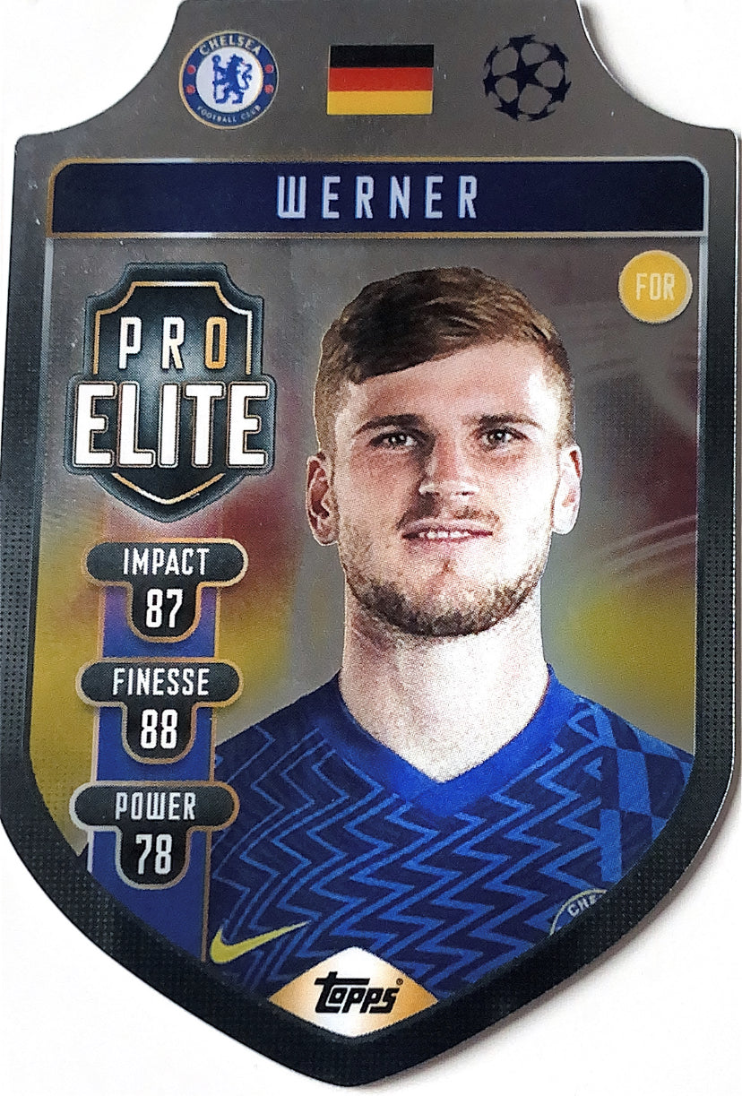 Topps Match Attax 2021/22 - SH7 - Timo Werner - Chrome Pro Elite Shield
