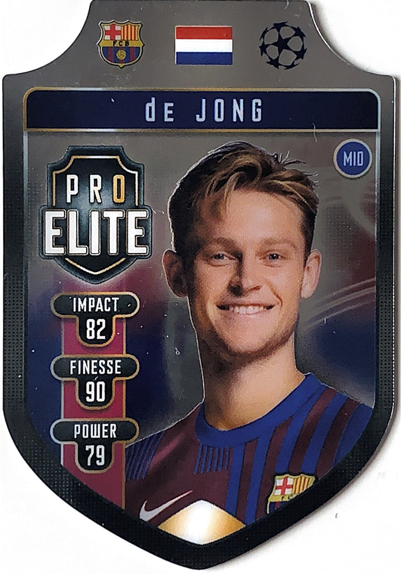 Topps Match Attax 2021/22 - SH14 - Frenkie De Jong - Chrome Pro Elite Shield