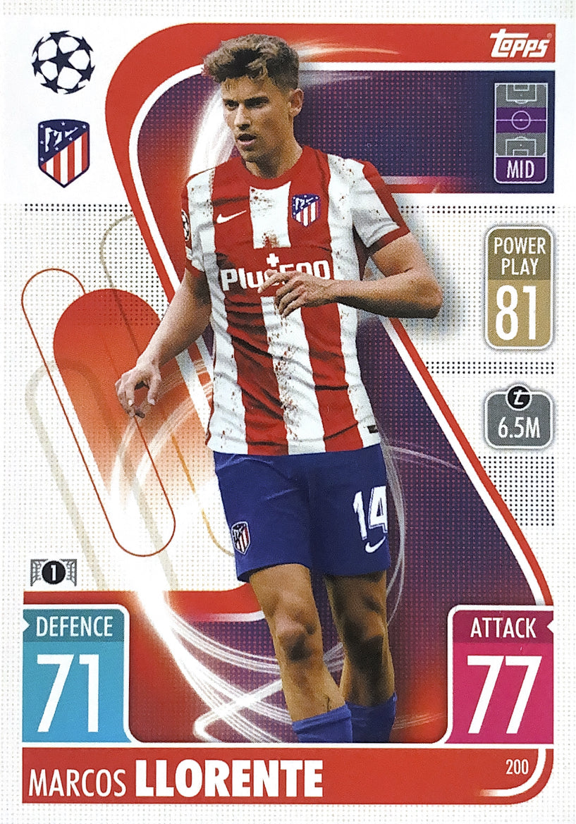 Topps Match Attax 2021/22 - 200 - Marcos Llorente