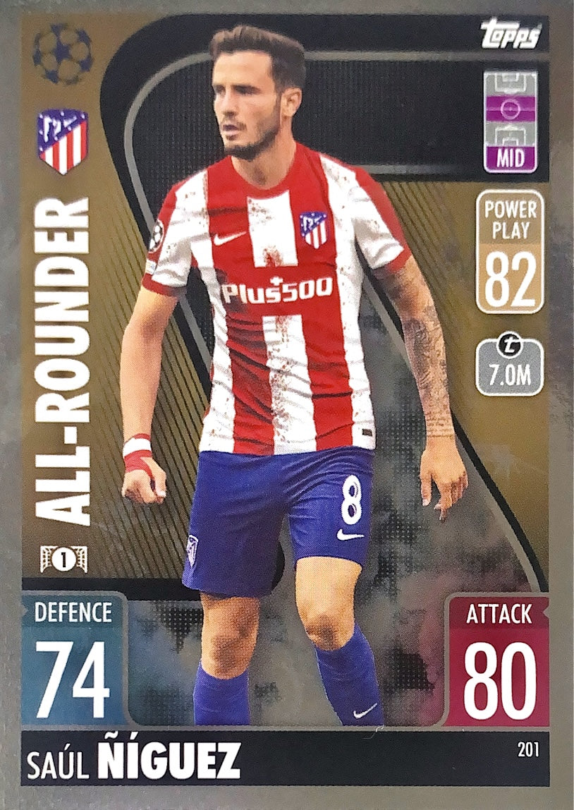 Topps Match Attax 2021/22 - 201 - Saùl Nìguez - All-Rounder