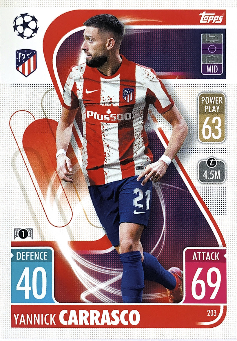 Topps Match Attax 2021/22 - 203 - Yannick Carrasco