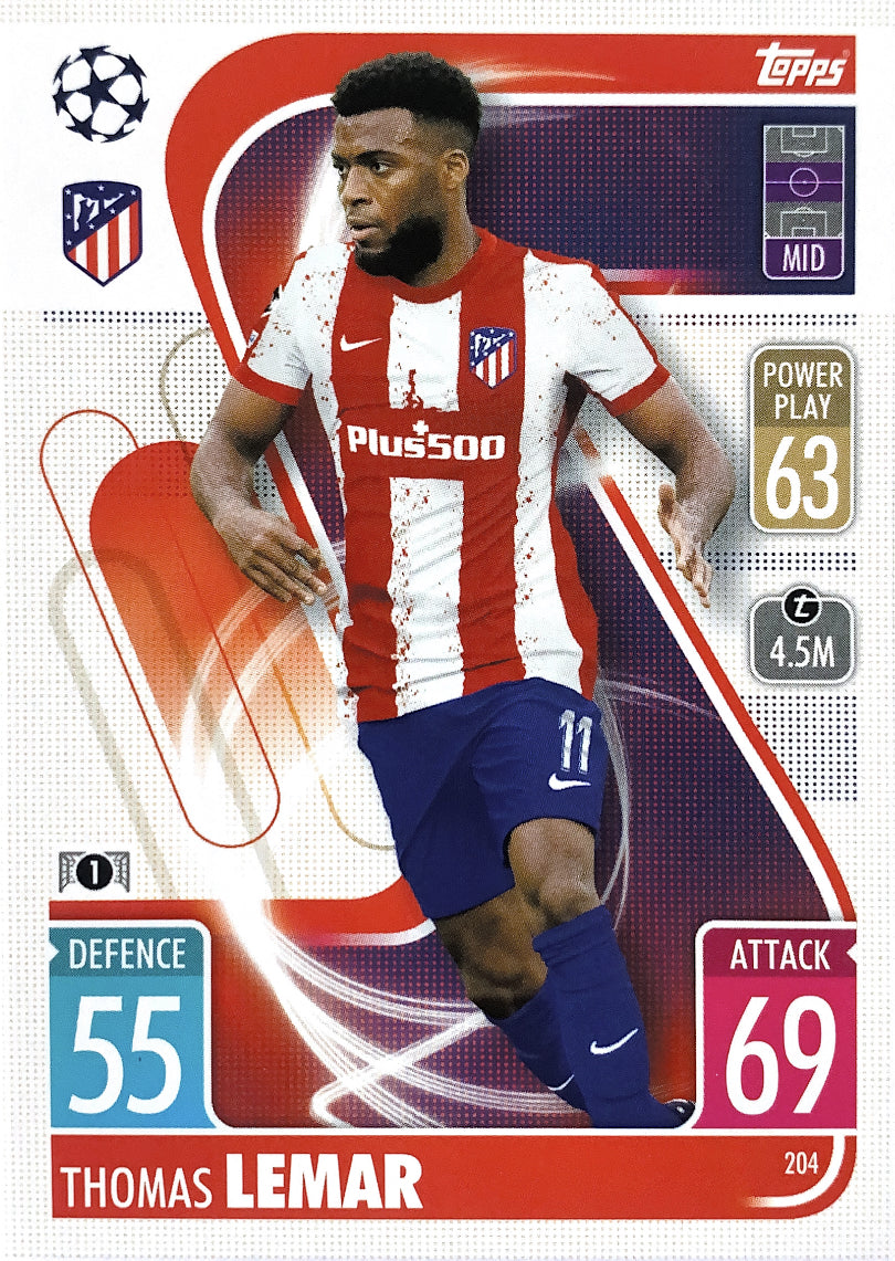 Topps Match Attax 2021/22 - 204 - Thomas Lemar