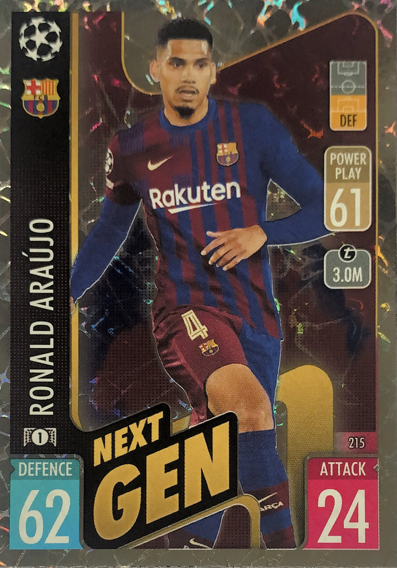 Topps Match Attax 2021/22 - 215 - Ronald Araùjo - Next Gen