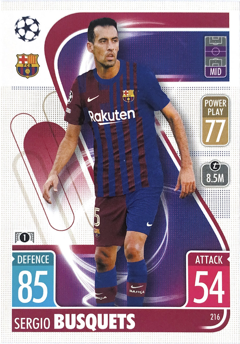 Topps Match Attax 2021/22 - 216 - Sergio Busquets
